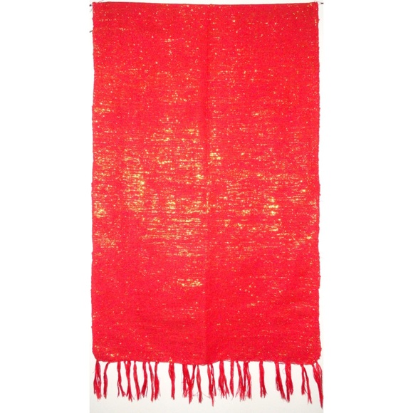 Bright Red with Gold Interlace Table Runner - Picture 1 of 5